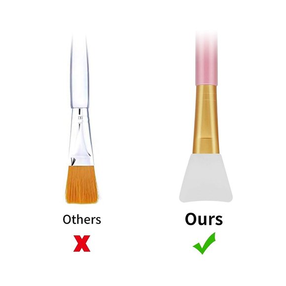 Cuttte 4pcs Silicone Face Mask Brushes, Flexible Facial Mud Mask Applicator Brus - Picture 2 of 7